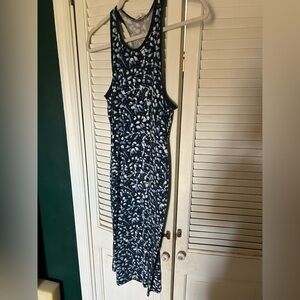 LOFT | Space Dye Racerback Midi Dress